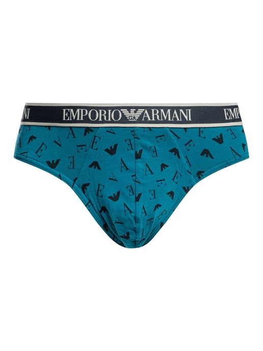 Emporio Armani Katoenen Stretchlegging Met 3 Pakjes, Blauw - Image 5