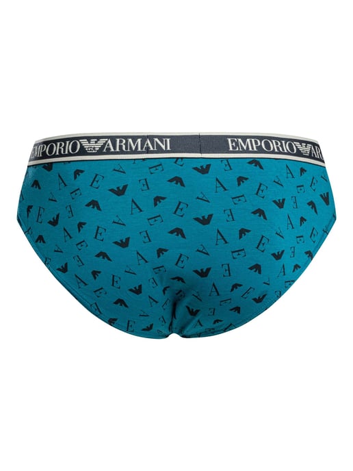 Emporio Armani Katoenen Stretchlegging Met 3 Pakjes, Blauw - Image 6