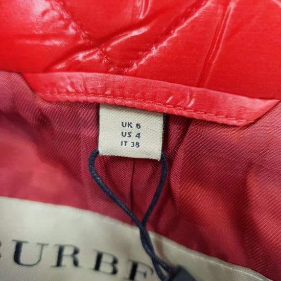Burberry Quilted Zip-Up Down Vest in Red Polyamide - Image 4