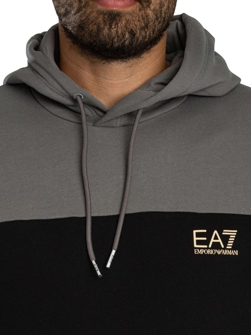 EA7 Tweekleurige Pullover Hoodie, Grijs - Image 5