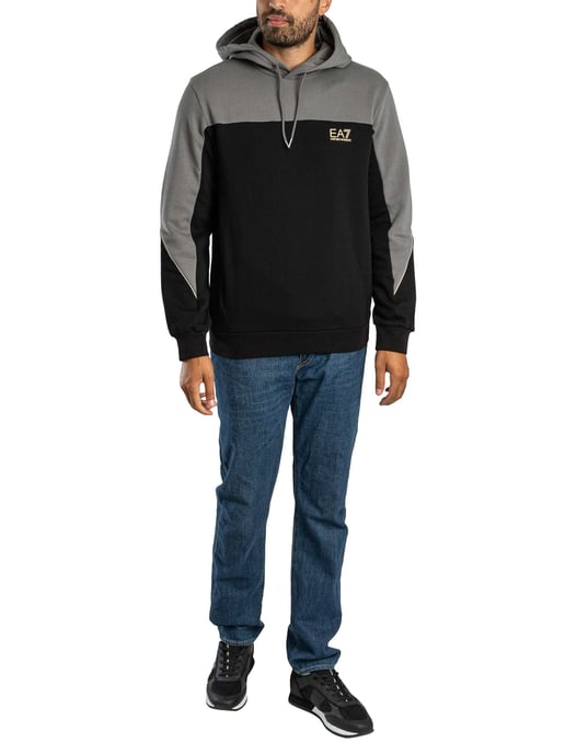EA7 Tweekleurige Pullover Hoodie, Grijs - Image 6