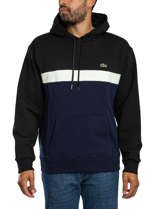 Lacoste Logo Trui Met Capuchon, Blauw - Image 1