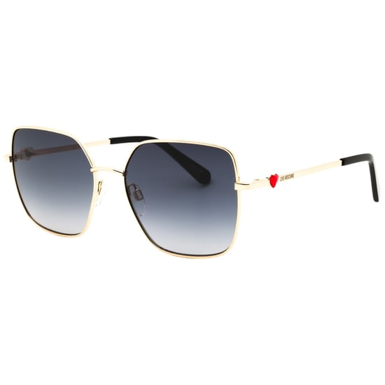 Love Moschino Rose Gold Small Heart Detail Sunglasses - Image 2