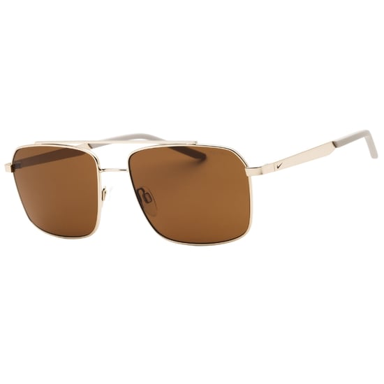 Nike Traveler Strike Zonnebril Met Bruine Glazen En Gouden Accenten - Image 1