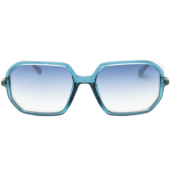 Max & Co Zonnebril Met Glanzend Turquoise Montuur En Blauwe Kleurovergang - Image 1