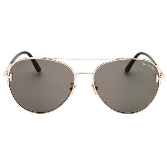 Tom Ford Shiny Rose Gold Smoke Lensed Sunglasses - Image 1