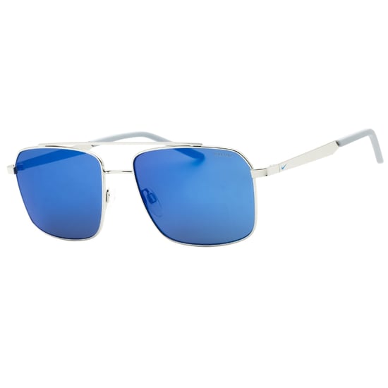 Nike Traveler Strike Zonnebril Met Blauwe Spiegelglazen En Zilveren Accenten - Image 2