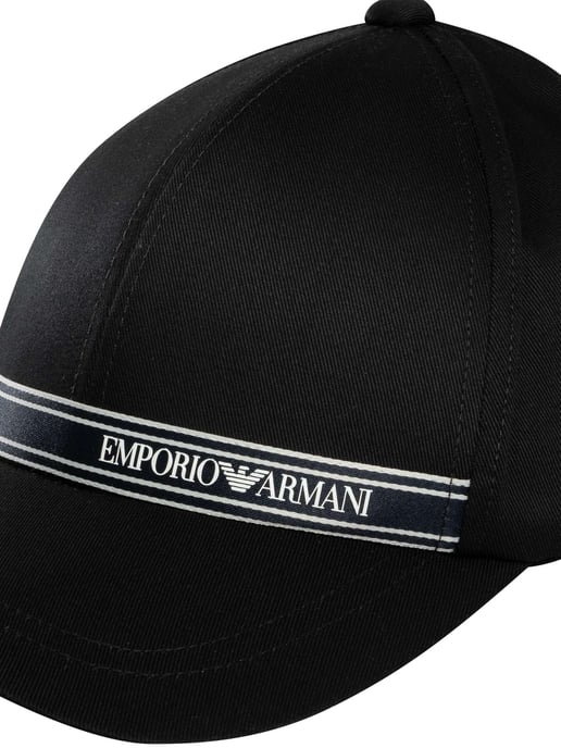 Emporio Armani Merkstreep Pet, Zwart - Image 6