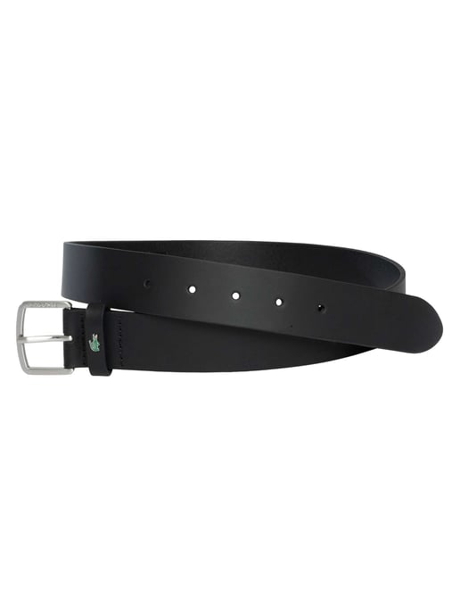Lacoste Gladde Leren Riem, Zwart - Image 3