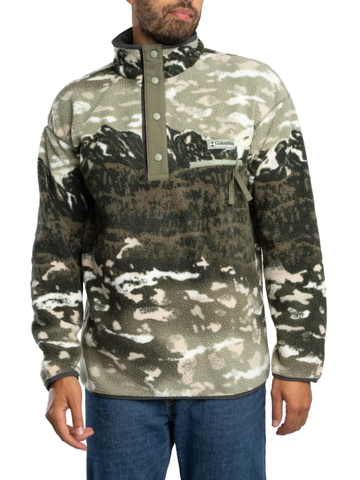 Columbia Helvetia II Bedrukte Fleece Met Halve Drukknopen, Groen - Image 2