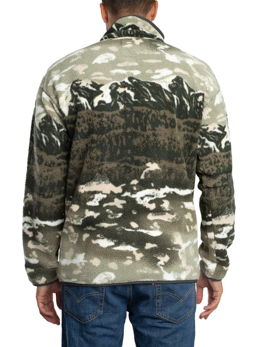 Columbia Helvetia II Bedrukte Fleece Met Halve Drukknopen, Groen - Image 3