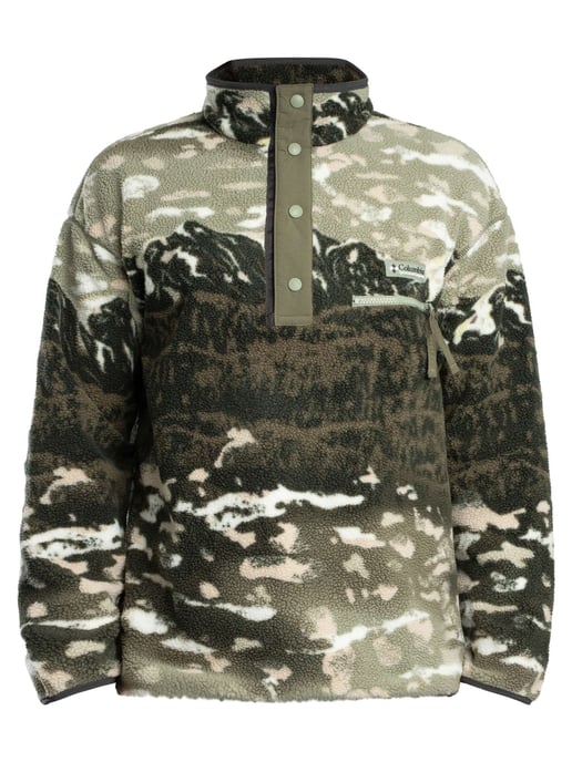 Columbia Helvetia II Bedrukte Fleece Met Halve Drukknopen, Groen - Image 5