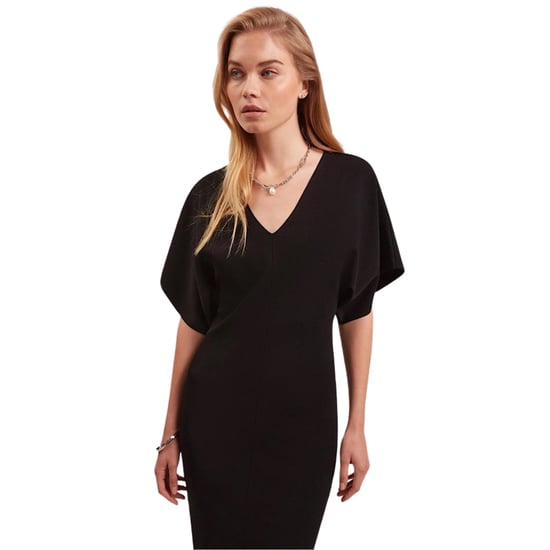 Ted Baker Rebecca Gebreide Midi-jurk Met V-hals, Zwart - Image 2