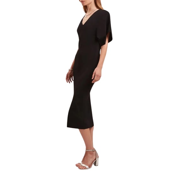 Ted Baker Rebecca Gebreide Midi-jurk Met V-hals, Zwart - Image 4