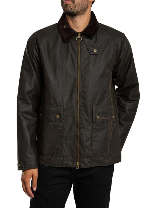 Barbour Korte Bedale Waxjas, Groen - Image 2