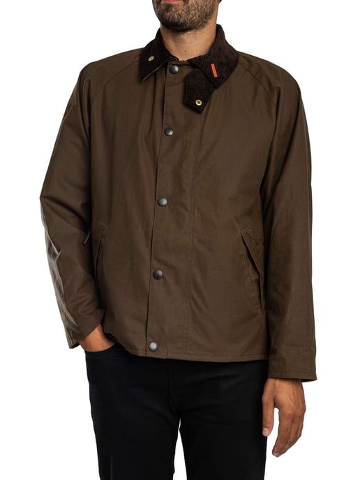 Barbour Icons Transport Wax Jacket, Bruin - Image 2