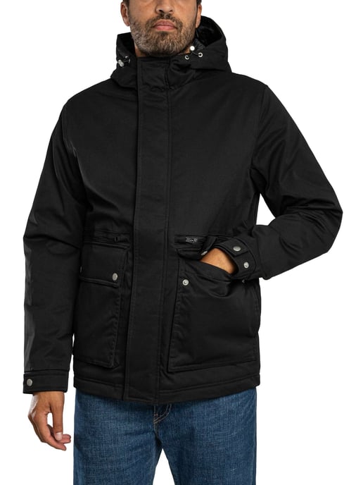 Jack & Jones Wolf Parka-Jas, Zwart - Image 2