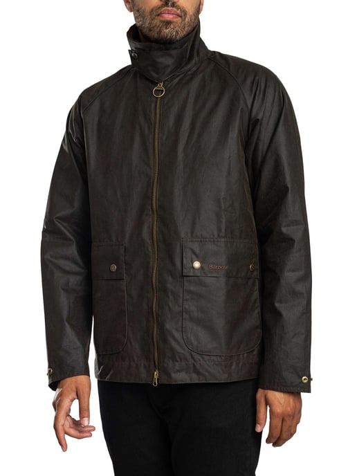 Barbour Korte Bedale Waxjas, Groen - Image 3