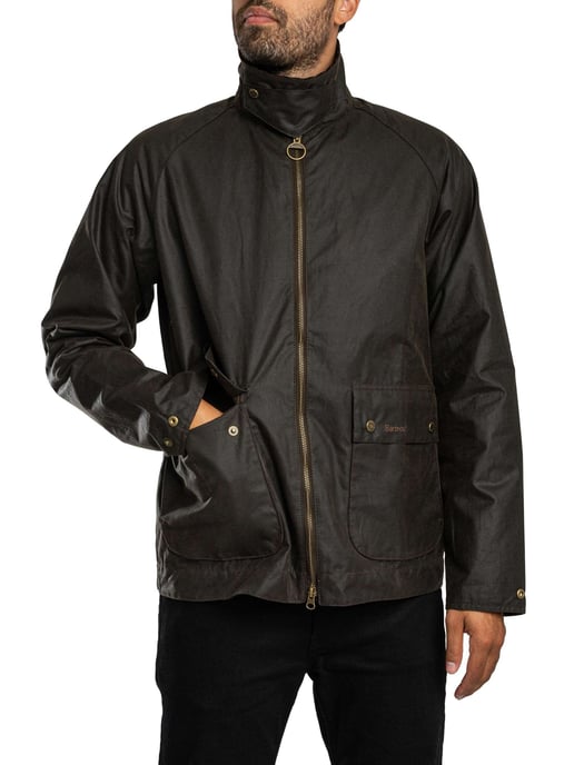 Barbour Korte Bedale Waxjas, Groen - Image 4
