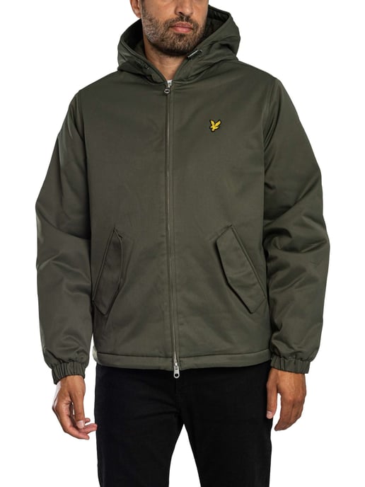 Lyle & Scott Gewatteerde Jas Met Capuchon En Ritssluiting, Groen - Image 1