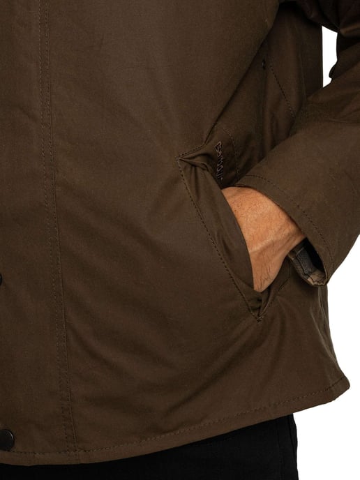 Barbour Icons Transport Wax Jacket, Bruin - Image 5