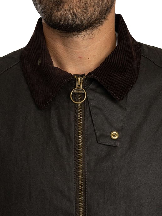 Barbour Korte Bedale Waxjas, Groen - Image 6