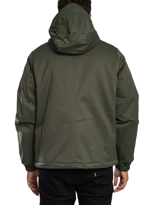 Lyle & Scott Gewatteerde Jas Met Capuchon En Ritssluiting, Groen - Image 3
