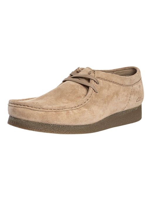 Clarks Wallabee EVO Suede Shoes, Grey - Image 1
