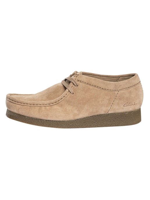 Clarks Wallabee EVO Suede Shoes, Grey - Image 2