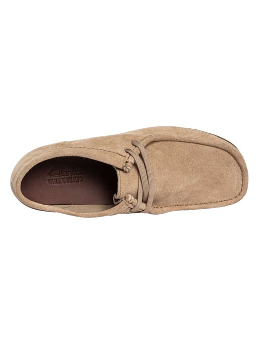 Clarks Wallabee EVO Suede Shoes, Grey - Image 6