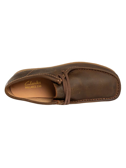 Clarks Wallabee EVO Leren Schoenen, Bruin - Image 6