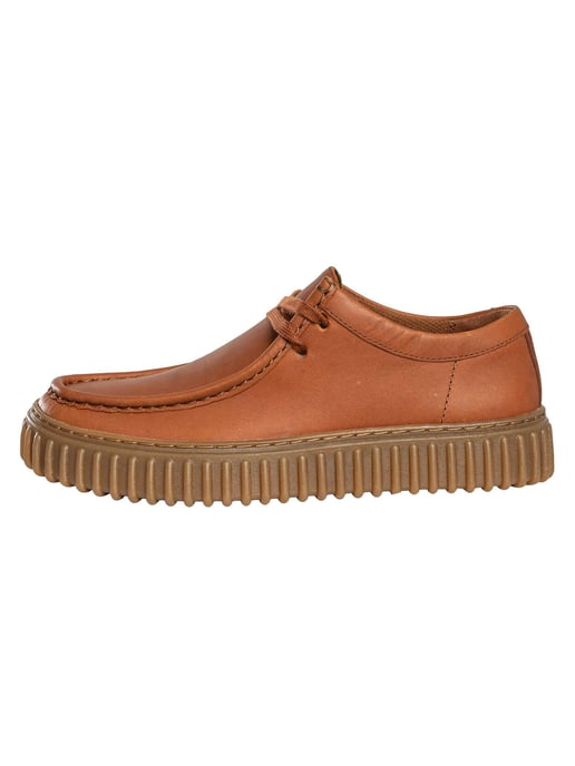 Clarks Torhill Lo Leather Shoes, Brown - Image 2