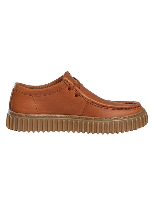 Clarks Torhill Lo Leather Shoes, Brown - Image 3