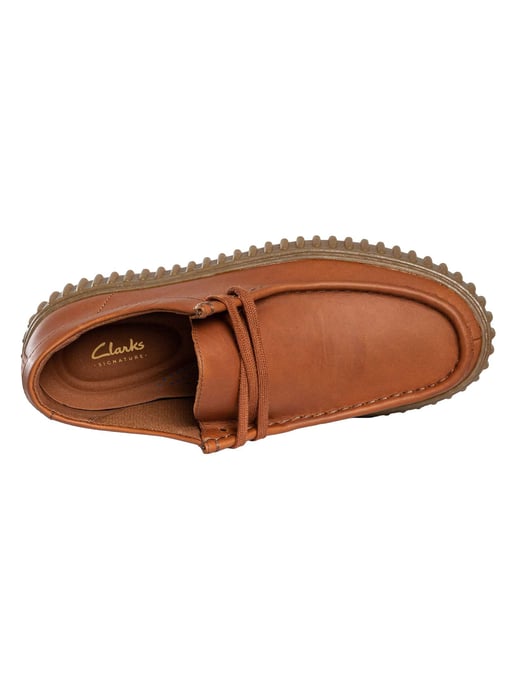 Clarks Torhill Lo Leather Shoes, Brown - Image 6