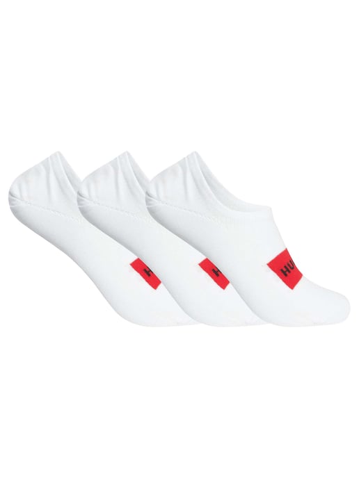 HUGO 3-Pack Label Lage Sokken, Wit - Image 1