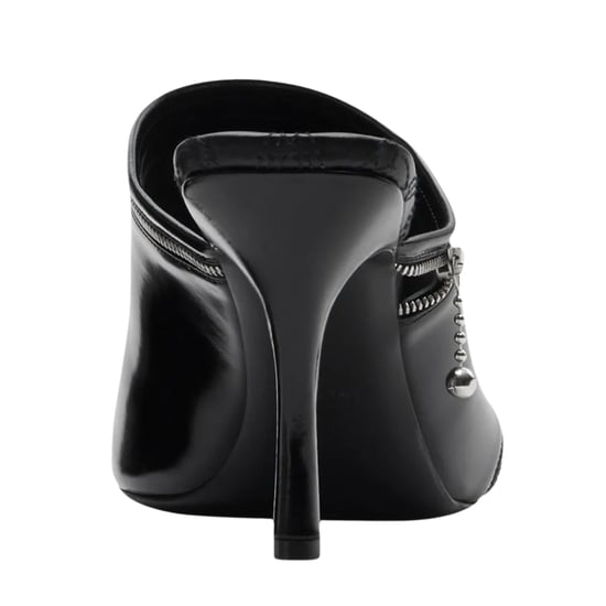 Burberry Peep Heeled Mules Zwarte Hakken - Image 3