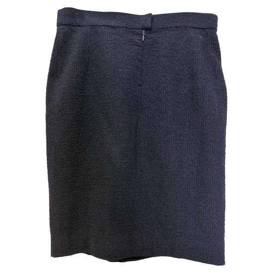 Chanel Evening Jacket and Skirt in Navy Blue Wool - Image 2