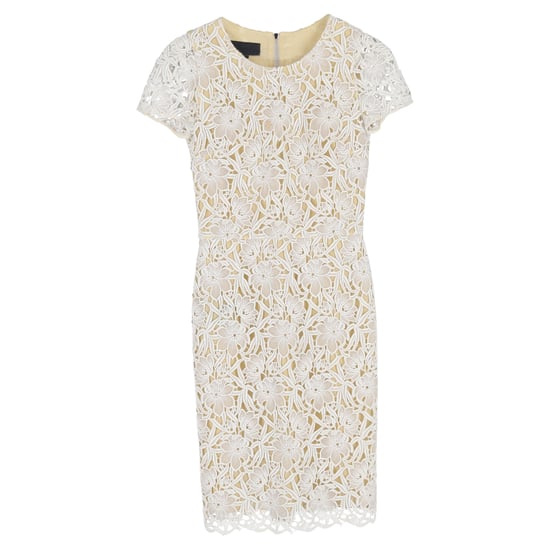 Burberry Prorsum Lace Detailed Knee-Length Dress in White Cotton - Image 1