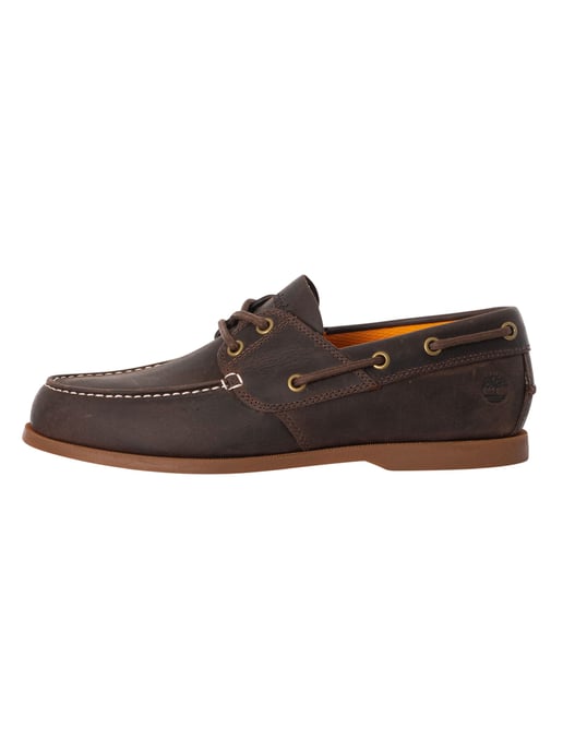 Timberland Cedar Bay Leather Boat Shoes, Brown - Image 2