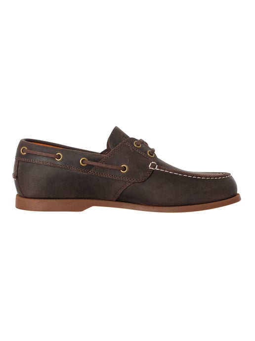 Timberland Cedar Bay Leather Boat Shoes, Brown - Image 3