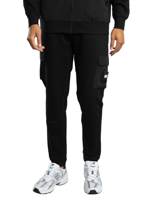 Weekend Offender Lippi Cargo Joggingbroek, Zwart - Image 1