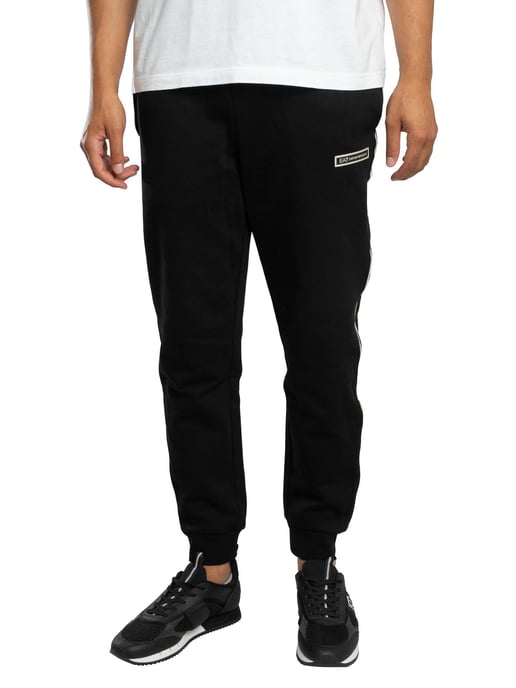EA7 Slim Box Logo Joggingbroek, Zwart - Image 1