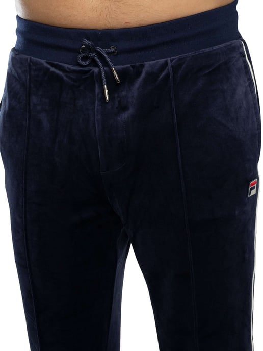 Fila Fio Velours Rechte Joggingbroek, Blauw - Image 5