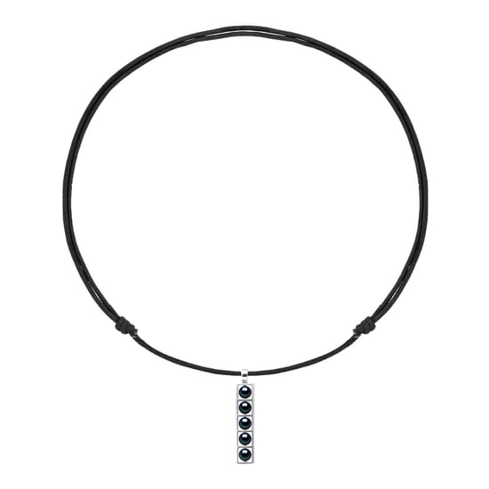 Necklace Genuine Freshwater Pearls Button 5-6 mm — Rhodium-Plated Sterling Silver 925 — 50 cm — Men - Image 3