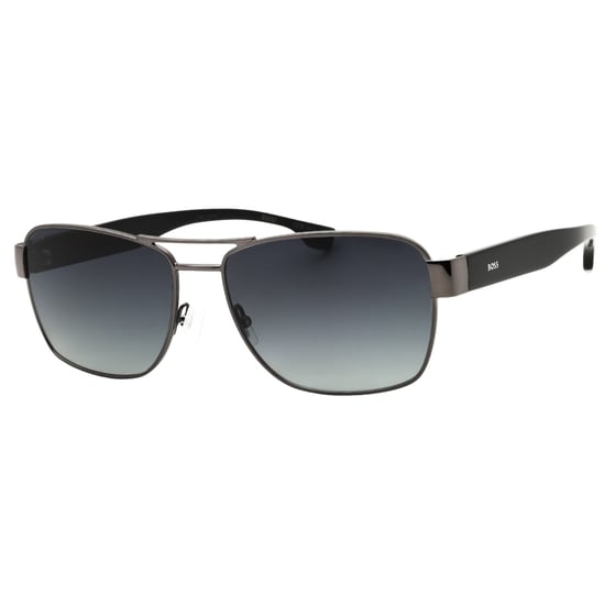 Hugo Boss Heren 60mm Zwarte Donkere Ruthenium Zonnebril BOSS1441OS-0ANS-WJ - Image 2
