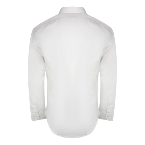 Aquascutum Branded Långärmad Vit Skjorta - Image 3