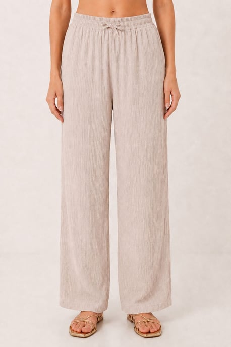High Waist Wide Leg Two-Piece Co-ord Set with Shirt Collar - Image 6