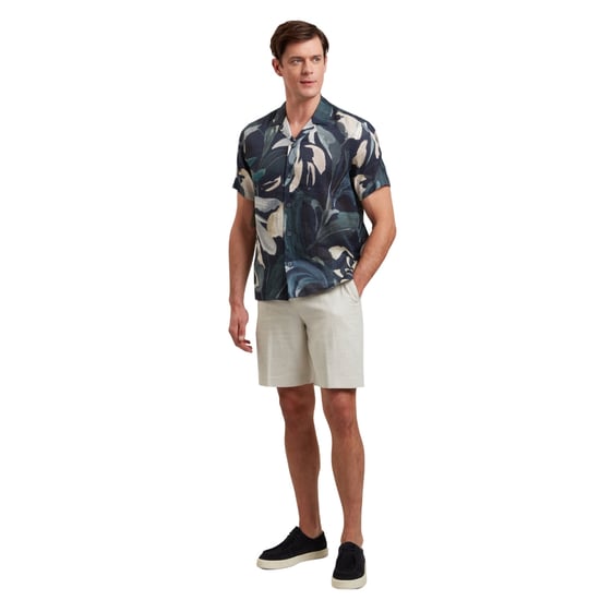 Ted Baker Kelley's Stretch Linen Stone Shorts - Image 4