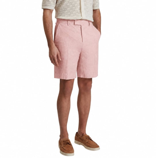 Ted Baker Kenleys Stretch Linen Light Pink Short - Image 2