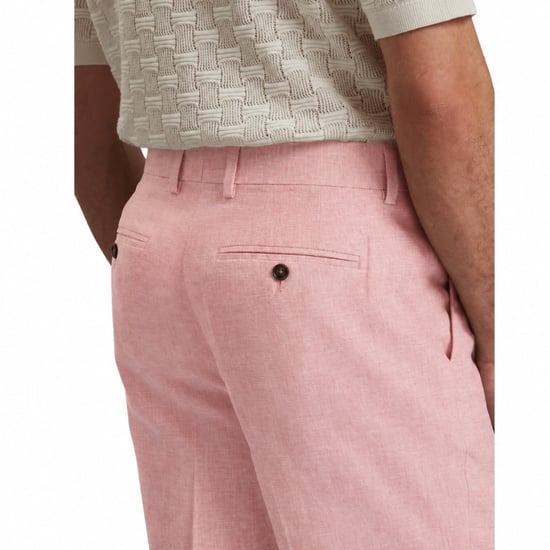 Ted Baker Kenleys Stretch Linen Light Pink Short - Image 4